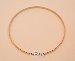 9ct 6.3g Solid Yellow Gold Bangle Solid Gold