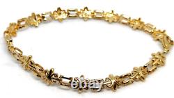 9ct 9 Carat Solid Gold Bracelet 7mm x 19.5cm Fine Jewellery Gift subtle beauty