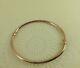 9ct 9carat Rose Gold Plain Bangle With Clasp 6.8'' 3mm Width