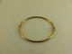 9ct 9carat Yellow Gold Plain Bangle With Clasp 6.8'' 3mm Width