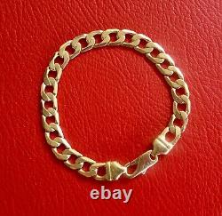 9ct 9k 375 Solid Yellow Gold and Rose Gold Two Tone Bracelet, 19.7cm, 19.46grams