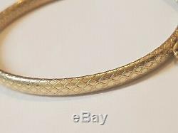 9ct 9kt yellow Gold Bangle Stunning detailed patterned 7.1 grams lovely
