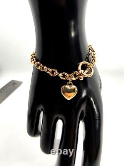 9ct Carat Gold Love Bracelet 5mm wide 19cm long classic Retro Jewellery Jewelry
