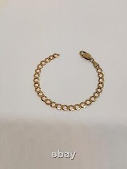 9ct Curb Bracelet 6.1g (no chain end)