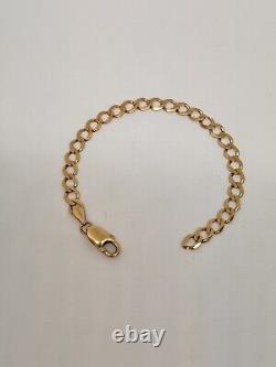 9ct Curb Bracelet 6.1g (no chain end)