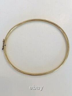 9ct GOLD BANGLE 375 LADIES GIRLS DIAMOND CUT BARK EFFECT DESIGN