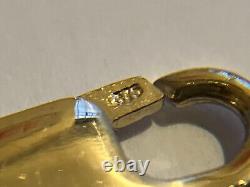 9ct GOLD CURB BRACELET 20cm FULLY HALLMARKED 6.8mm WIDE