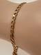 9ct Gents Solid Gold 4mm Curb Bracelet. 8.5 Length
