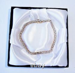 9ct Gold 1.00ct Diamond Tennis Bracelet, 7 1/4