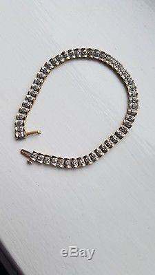 9ct Gold 1ct Diamond bracelet (SALE)