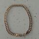 9ct Gold 2 Colour Bracelet With A Flat Style Decorative Link. Unworn. 4g