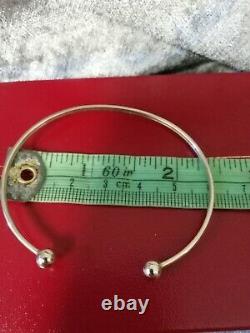 9ct Gold 375, Small Torque Bangle (fully Hallmarked) Vgc