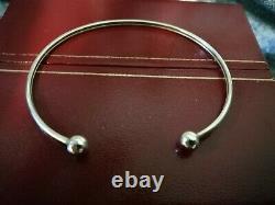 9ct Gold 375, Small Torque Bangle (fully Hallmarked) Vgc