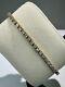 9ct Gold 5.80 Ct Natural Round Brilliant Cut Diamond Bracelet Certified £11650