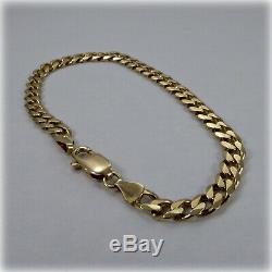 9ct Gold 7.5 Curb Link Bracelet