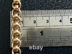 9ct Gold 8.5 Lovely Rollerball Bracelet Full 9ct Hallmark
