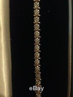 9ct Gold And Diamond Tennis Bracelet