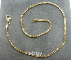 9ct Gold Anklet Spiga Link Fully Hallmarked & Boxed 25cm Ankle Bracelet