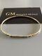 9ct Gold Baby Bangle With Name Plate/375/wearable Gold