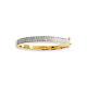 9ct Gold Baby/childs Pave Set Two Row Bangle