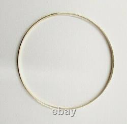 9ct Gold Bangle 4 grams 3.2 mm Wide Patterned Slave Solid