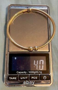 9ct Gold Bangle 4g