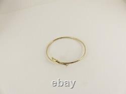 9ct Gold Bangle Dolphin Hallmarked 7'' 4 grams with gift box