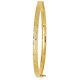 9ct Gold Bangle Greek Key Patterned Gift Boxed 4mm Bracelet Hinged Hallmarked