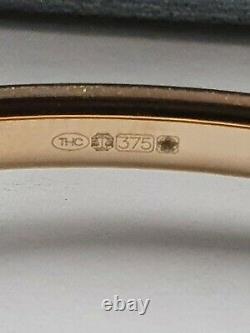 9ct Gold Bangle Ladies 3.5 grams Gift Boxed 4mm Hinged