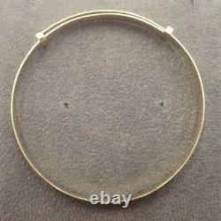 9ct Gold Bangle Ladies Expanding Patterned Solid 4.1 grams