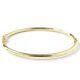 9ct Gold Bangle Plain Hinged Safety Catch 3.2g 2.8mm