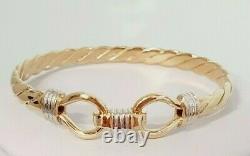 9ct Gold Bangle Twist Torque Style 13.5 grams Childs