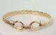 9ct Gold Bangle Twist Torque Style 13.5 Grams Childs
