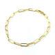 9ct Gold Belcher Bracelet Paperclip Yellow Gold New 3.2mm Wide 2.6g 7 Inches