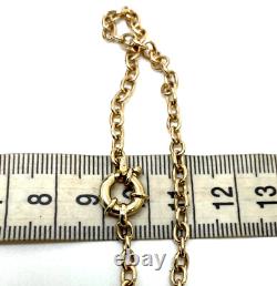 9ct Gold Belcher Link Bracelet 20 cm 9ct Yellow Gold Hallmarked Chain Bracelet