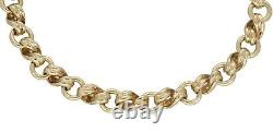 9ct Gold Bracelet 17.94g Fancy Plain 19cm Fully Hallmarked