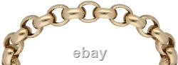 9ct Gold Bracelet 27.09g Belcher Plain 18.5cm Fully Hallmarked