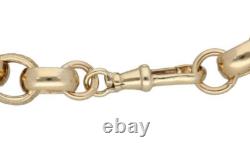 9ct Gold Bracelet 27.09g Belcher Plain 18.5cm Fully Hallmarked