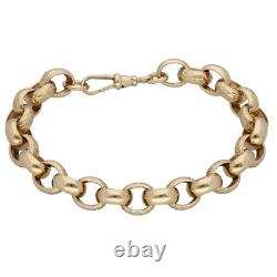9ct Gold Bracelet 27.09g Belcher Plain 18.5cm Fully Hallmarked