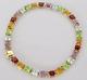 9ct Gold Bracelet 9ct Gold Amethyst Peridot Citrine Garnet Topaz Link Bracelet