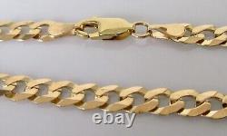 9ct Gold Bracelet 9ct Yellow Gold Flat Curb Bracelet (3.6g)