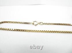 9ct Gold Bracelet Box Link Yellow Gold 2.4 grams 7 gift box