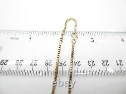 9ct Gold Bracelet Box Link Yellow Gold 2.4 grams 7 gift box