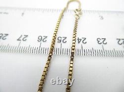 9ct Gold Bracelet Box Link Yellow Gold 2.4 grams 7 gift box