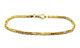 9ct Gold Bracelet Byzantine Link Hallmarked 7 1/2'' 7.6grams With Gift Box