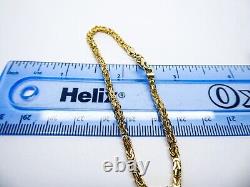 9ct Gold Bracelet Byzantine Link Hallmarked 7 1/2'' 7.6grams with gift box