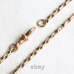 9ct Gold Bracelet Edwardian 9ct Gold Faceted Belcher Chain Bracelet (4.9g)