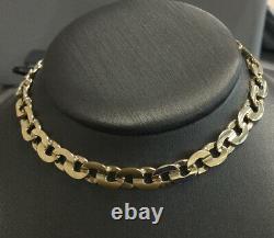 9ct Gold Bracelet Fancy Flat Link Solid Hallmarked Length 7.5 Inch (19.5 cm)