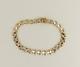 9ct Gold Bracelet Fancy Gate Link Three Colour Hallmarked 9.6 Grams 8'