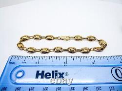 9ct Gold Bracelet Fancy Link Yellow Gold Hallmarked 7 3/4'' 5grams with gift box